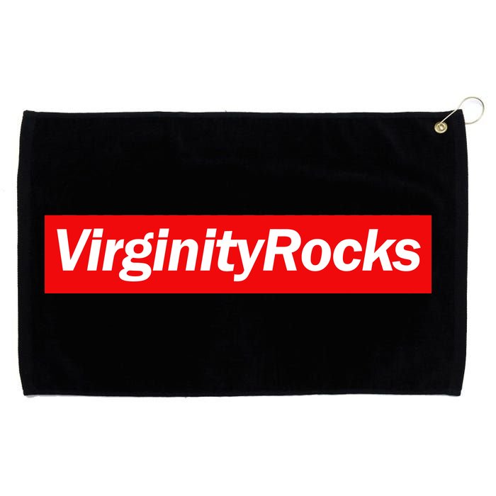 Virginity Rocks Box Logo Grommeted Golf Towel