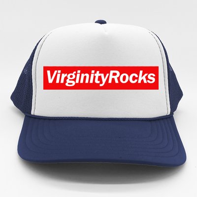 Virginity Rocks Box Logo Trucker Hat