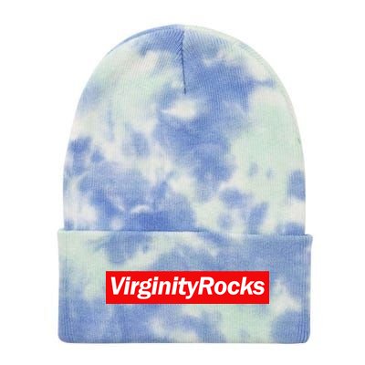 Virginity Rocks Box Logo Tie Dye 12in Knit Beanie