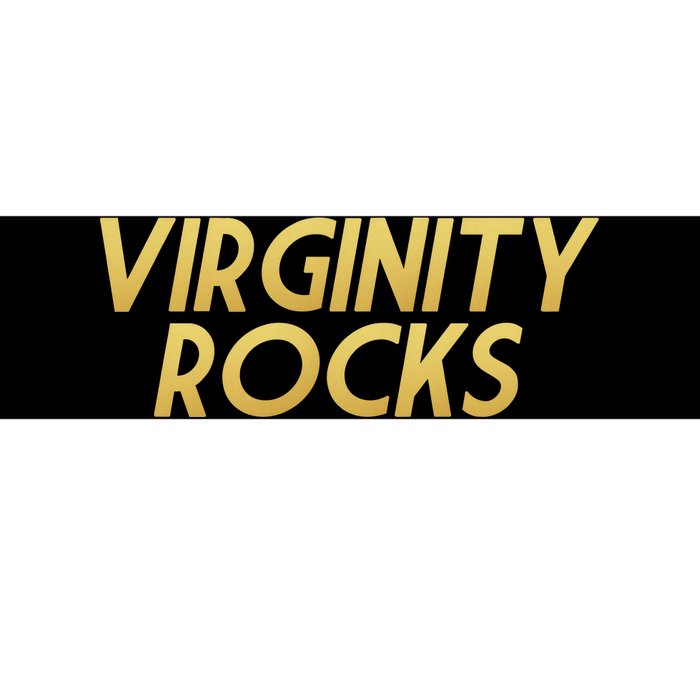 Virginity Rocks Gold Limited Edition Bumper Sticker