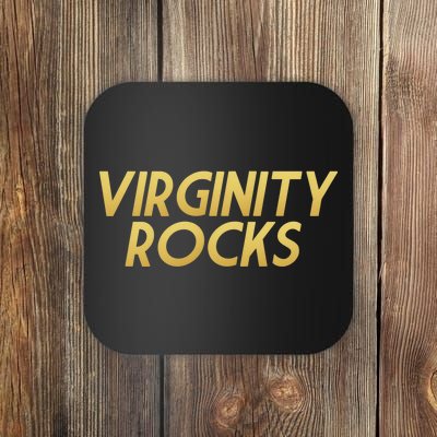 Virginity Rocks Gold Limited Edition Coaster