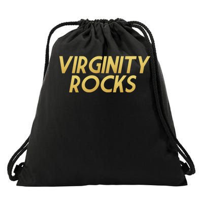 Virginity Rocks Gold Limited Edition Drawstring Bag