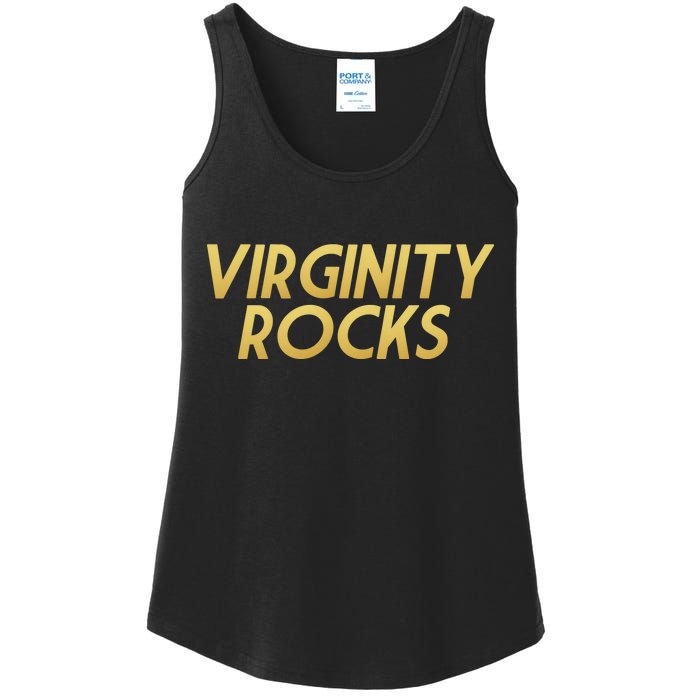 Virginity Rocks Gold Limited Edition Ladies Essential Tank