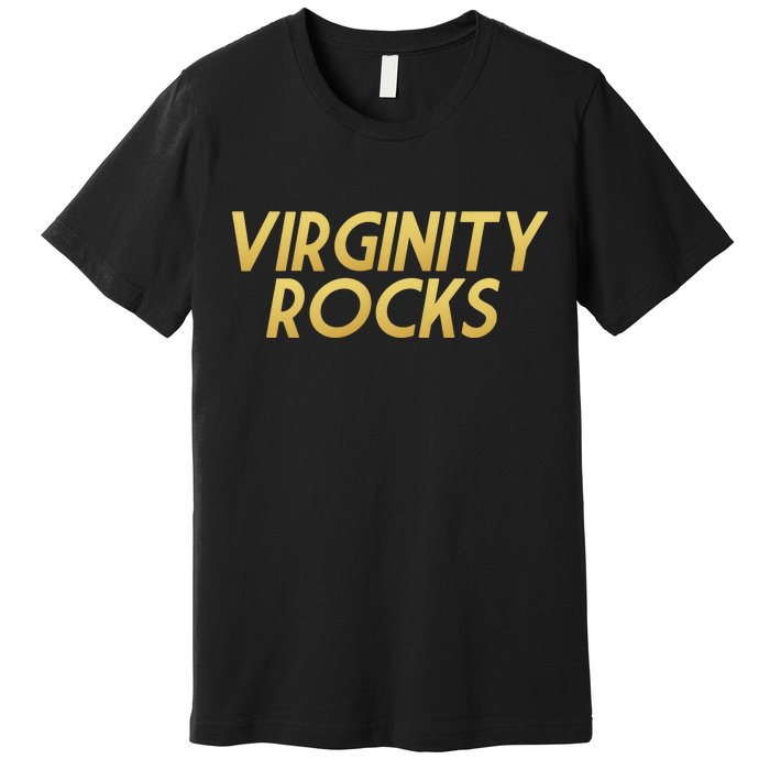 Virginity Rocks Gold Limited Edition Premium T-Shirt