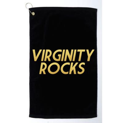 Virginity Rocks Gold Limited Edition Platinum Collection Golf Towel