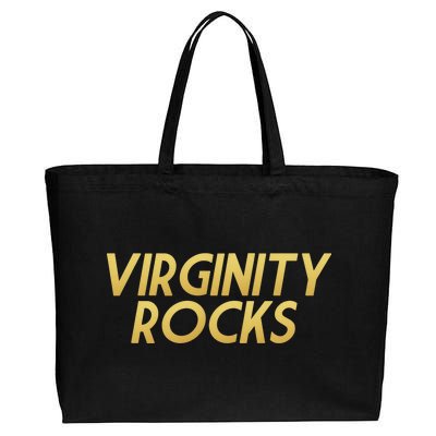 Virginity Rocks Gold Limited Edition Cotton Canvas Jumbo Tote