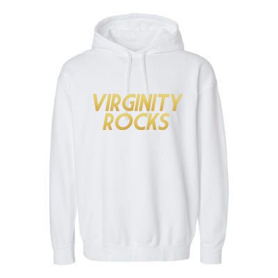 Virginity Rocks Gold Limited Edition Garment-Dyed Fleece Hoodie