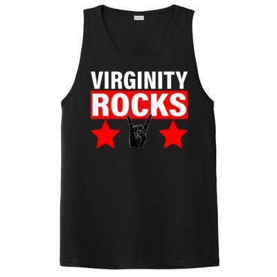 Virginity Rocks Hand Sign PosiCharge Competitor Tank