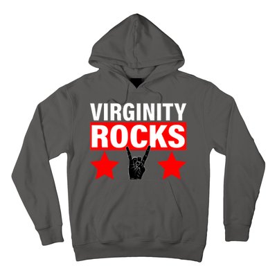 Virginity Rocks Hand Sign Hoodie