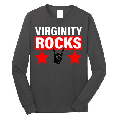 Virginity Rocks Hand Sign Long Sleeve Shirt