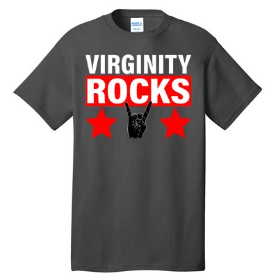 Virginity Rocks Hand Sign Tall T-Shirt