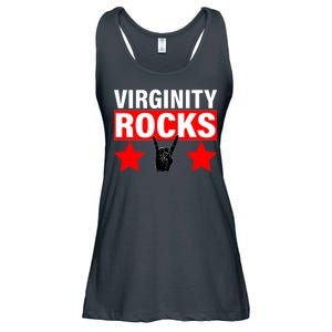 Virginity Rocks Hand Sign Ladies Essential Flowy Tank