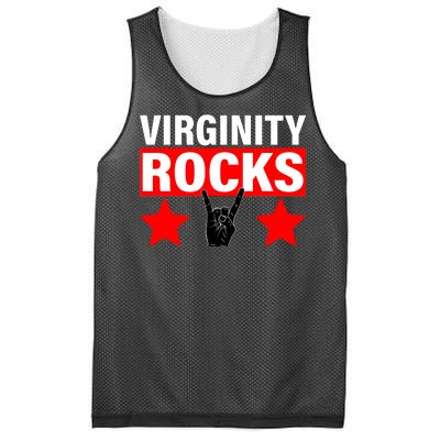 Virginity Rocks Hand Sign Mesh Reversible Basketball Jersey Tank