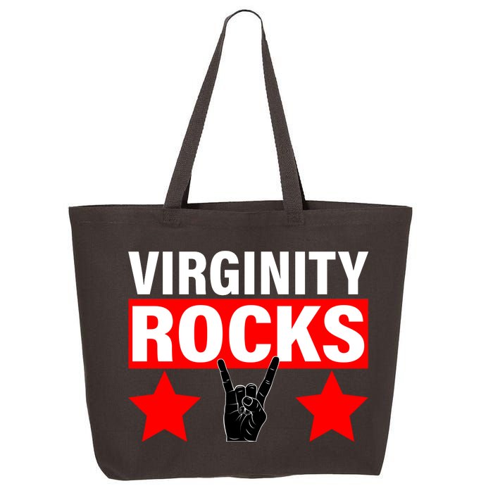 Virginity Rocks Hand Sign 25L Jumbo Tote