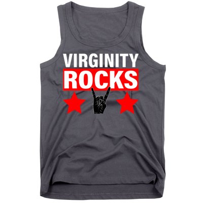 Virginity Rocks Hand Sign Tank Top