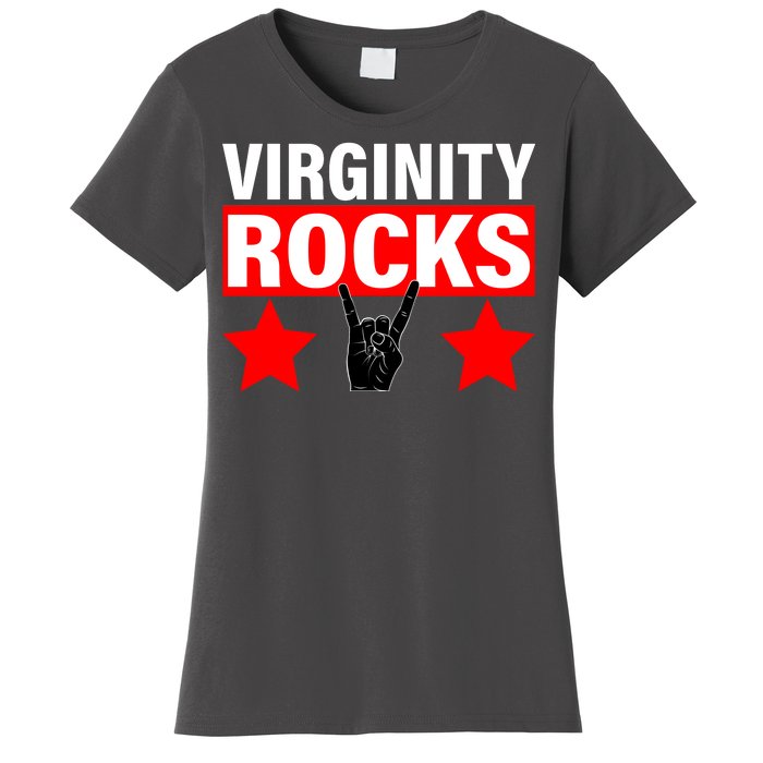 Virginity Rocks Hand Sign Women's T-Shirt