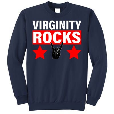 Virginity Rocks Hand Sign Sweatshirt