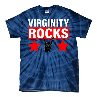 Virginity Rocks Hand Sign Tie-Dye T-Shirt