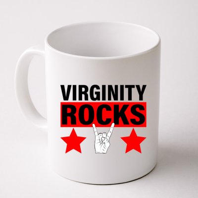 Virginity Rocks Hand Sign Coffee Mug