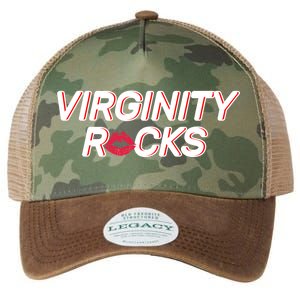 Virginity Rocks Kiss Lips Legacy Tie Dye Trucker Hat