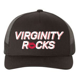 Virginity Rocks Kiss Lips Yupoong Adult 5-Panel Trucker Hat