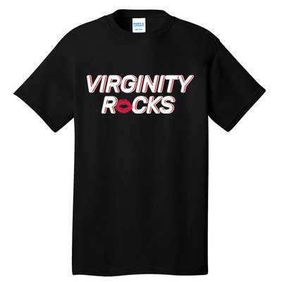 Virginity Rocks Kiss Lips Tall T-Shirt