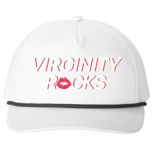 Virginity Rocks Kiss Lips Snapback Five-Panel Rope Hat