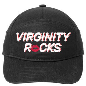 Virginity Rocks Kiss Lips 7-Panel Snapback Hat