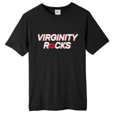 Virginity Rocks Kiss Lips Tall Fusion ChromaSoft Performance T-Shirt