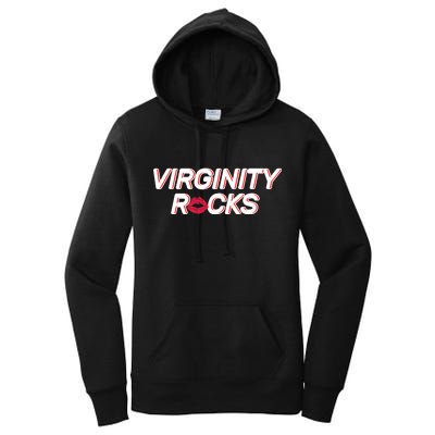 Virginity Rocks Kiss Lips Women's Pullover Hoodie