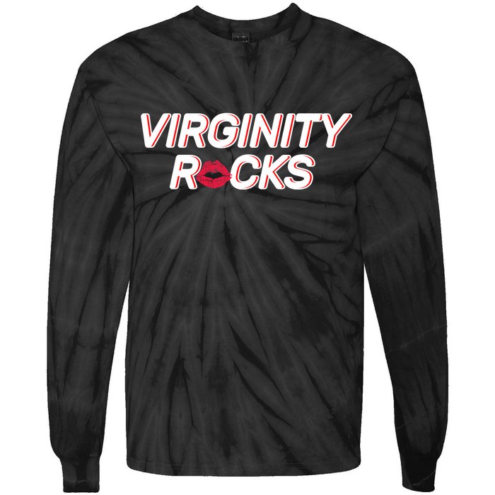 Virginity Rocks Kiss Lips Tie-Dye Long Sleeve Shirt