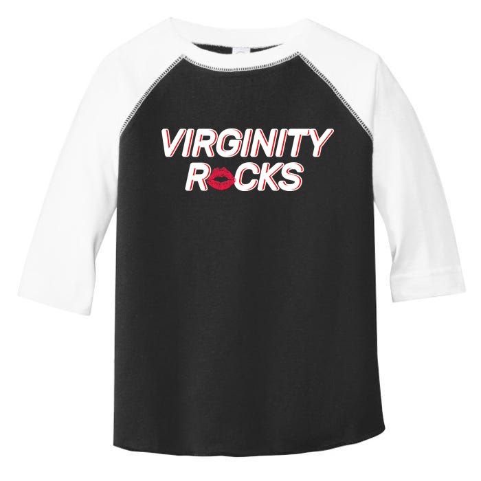 Virginity Rocks Kiss Lips Toddler Fine Jersey T-Shirt