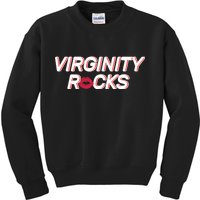 Virginity Rocks Kiss Lips Kids Sweatshirt