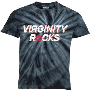 Virginity Rocks Kiss Lips Kids Tie-Dye T-Shirt