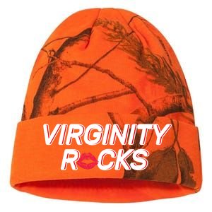 Virginity Rocks Kiss Lips Kati Licensed 12" Camo Beanie