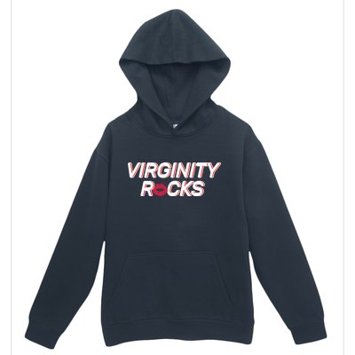 Virginity Rocks Kiss Lips Urban Pullover Hoodie