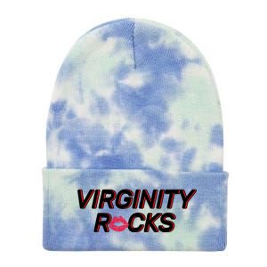 Virginity Rocks Kiss Lips Tie Dye 12in Knit Beanie