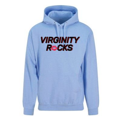 Virginity Rocks Kiss Lips Unisex Surf Hoodie