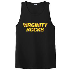 Virginity Rocks Retro Funny PosiCharge Competitor Tank