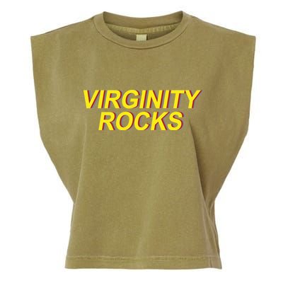 Virginity Rocks Retro Funny Garment-Dyed Women's Muscle Tee