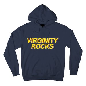 Virginity Rocks Retro Funny Hoodie