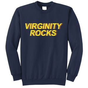 Virginity Rocks Retro Funny Sweatshirt