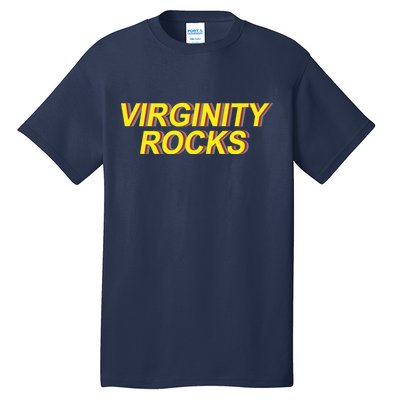 Virginity Rocks Retro Funny Tall T-Shirt