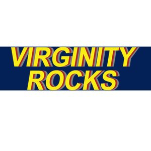 Virginity Rocks Retro Funny Bumper Sticker