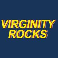 Virginity Rocks Retro Funny Drawstring Bag
