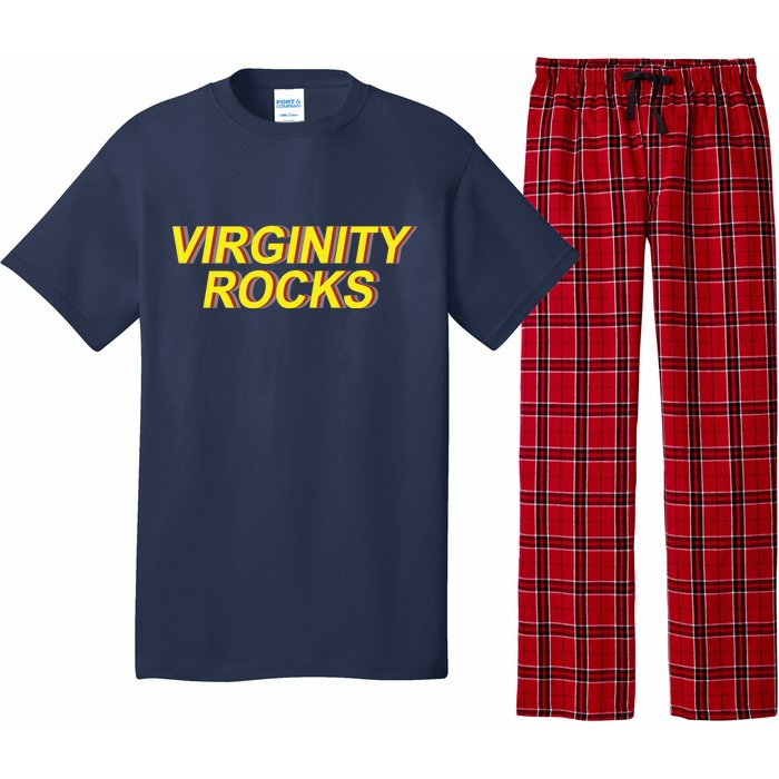 Virginity Rocks Retro Funny Pajama Set