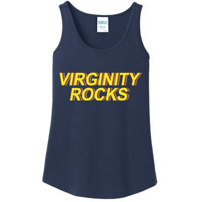 Virginity Rocks Retro Funny Ladies Essential Tank