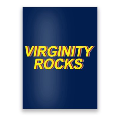 Virginity Rocks Retro Funny Poster
