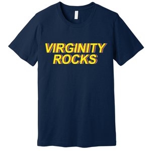 Virginity Rocks Retro Funny Premium T-Shirt