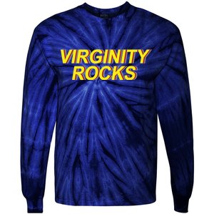 Virginity Rocks Retro Funny Tie-Dye Long Sleeve Shirt